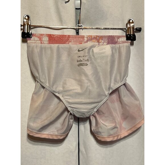 Nike Dri-Fit Girls Printed Athletic Shorts Size S 4-5 Years Watercolor Design Li - Picture 8 of 9